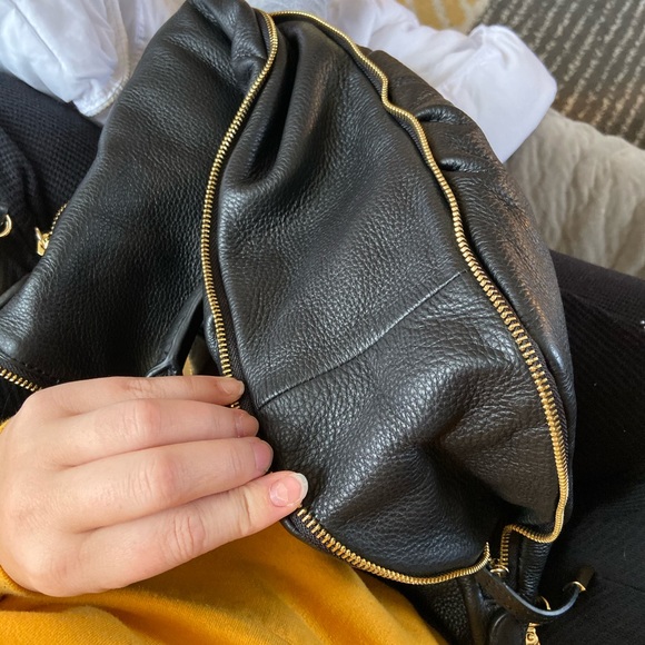 Vince Camuto Black leather satchel - Picture 4 of 8